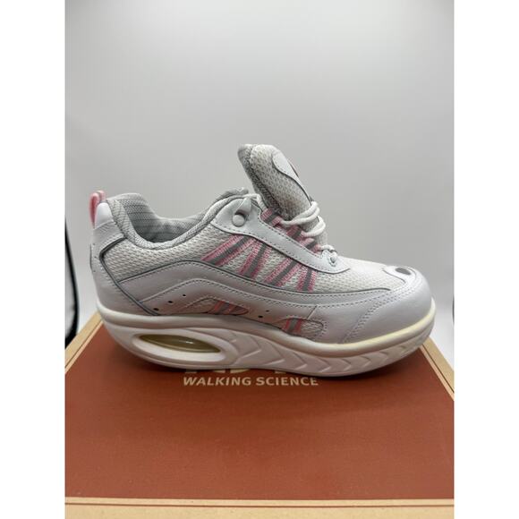 Ryn Walking Science White Pink Womens Shoes Size 6 KOR 230 *New - Picture 7 of 16